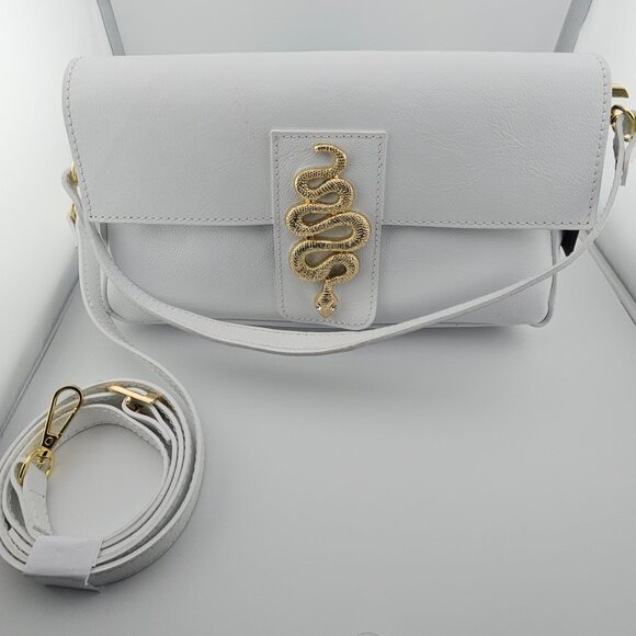 House of Harlow 1960 Handbags - House of Harlow 1960 White Snake Serpent Handbag NWT